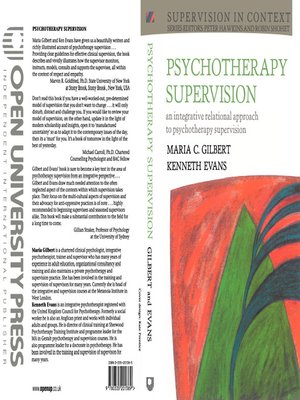 cover image of Psychotherapy Supervision